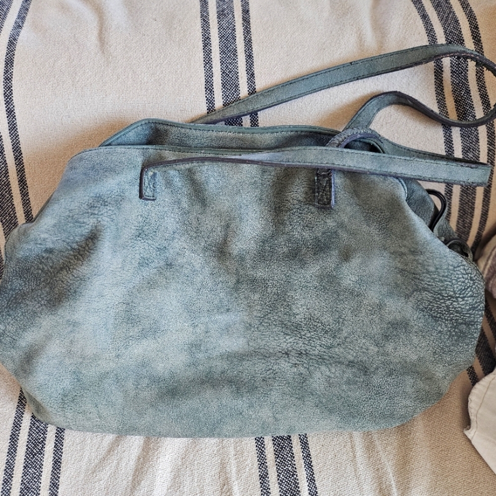 Free People satchel with three separate compartments and tassel